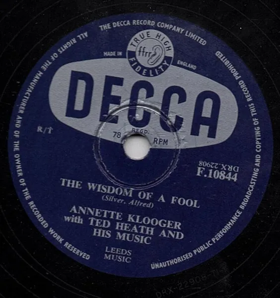 The Wisdom Of A Fool / Tra La La