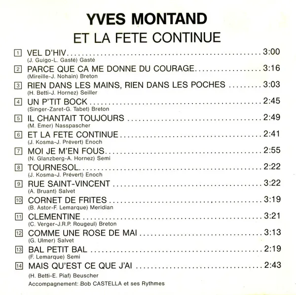 ...Et La Fete Continue