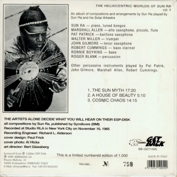 The Heliocentric Worlds Of Sun Ra, Volume 2