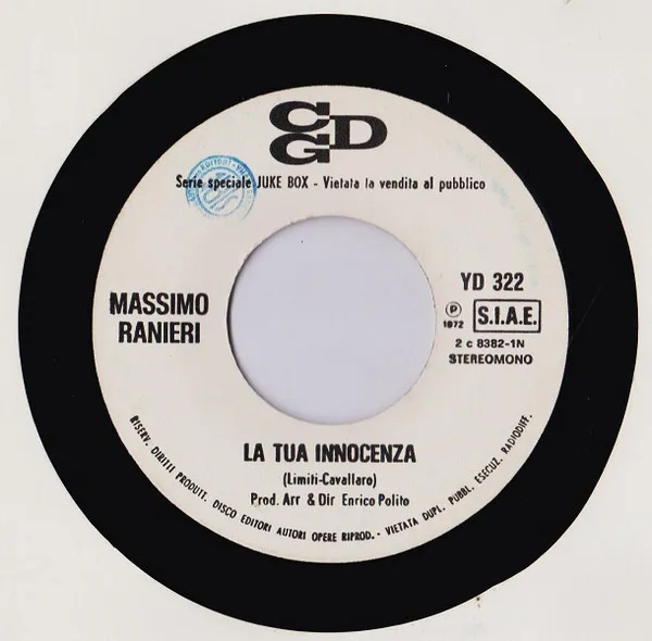 La Tua Innocenza / L'Urtimo Amico Va Via