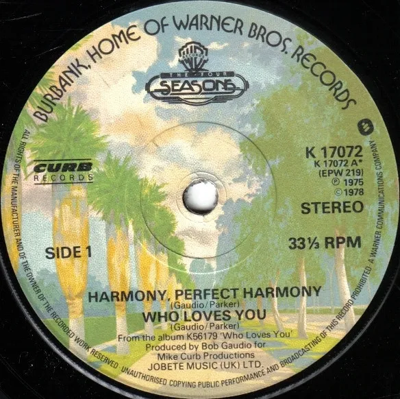 Harmony, Perfect Harmony / Who Loves You