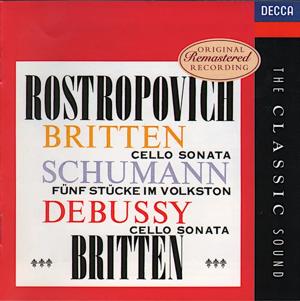 Cello Sonata - Fünf Stücke Im Volkston - Cello Sonata