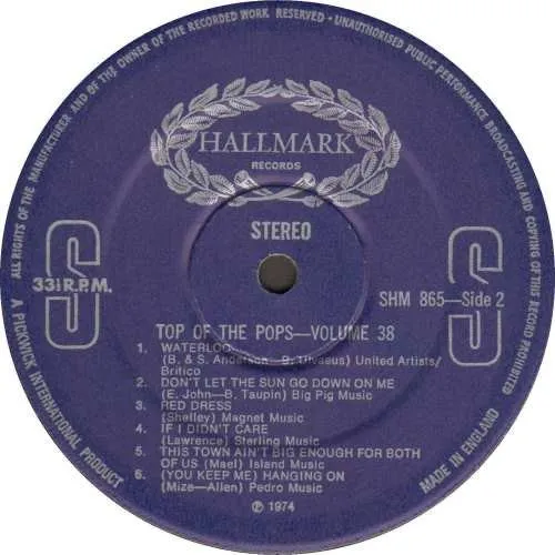 Top Of The Pops Volume 38