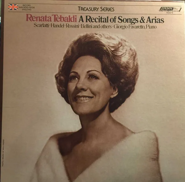 Renata Tebaldi Recital Of Songs And Arias