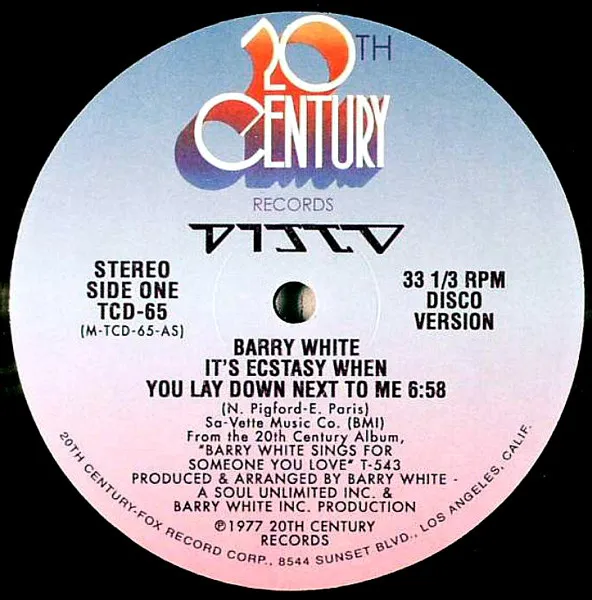 It's Ecstasy When You Lay Down Next To Me / Playing Your Game, Baby (Disco Version)