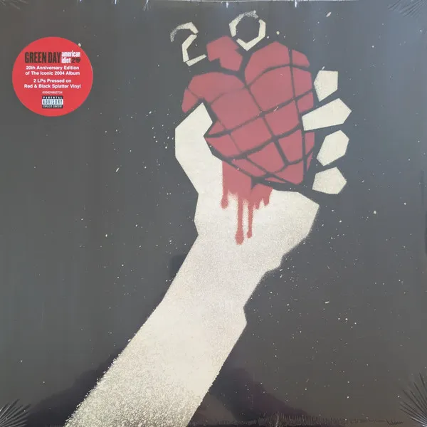 Green Day:  American Idiot (LIMITED RED/BLACK VINYL) / 140GR.