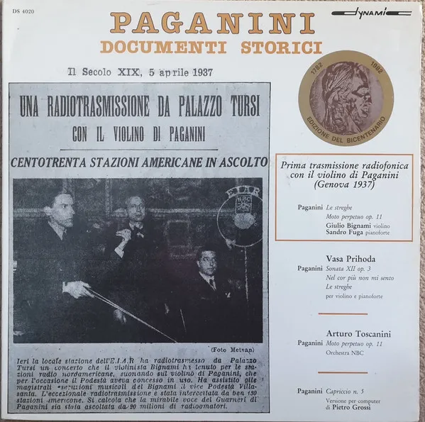 Paganini: Documenti Storici