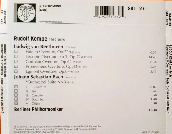 5 Overtures • Orchestral Suite No. 3
