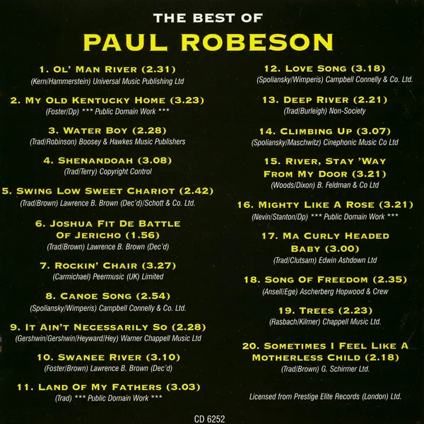 The Best Of Paul Robeson