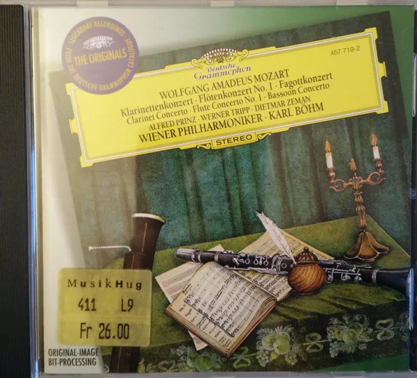 Klarinettenkonzert = Clarinet Concerto - Flötenkonzert No. 1 = Flute Concerto No. 1 - Fagottkonzert = Bassoon Concerto