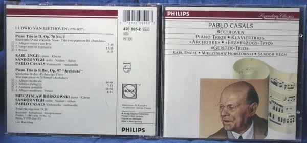 Piano Trios = Klaviertrios ("Archduke" = "Erzherzogs-Trio" / "Geister-Trio")