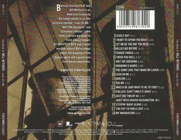 The Best Of Bill Withers - Lean On Me