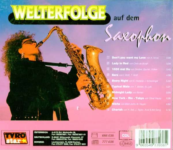 Welterfolge auf dem Saxophon