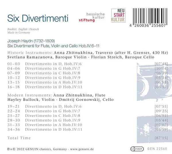 Flötentrios H4 Nr.6-11