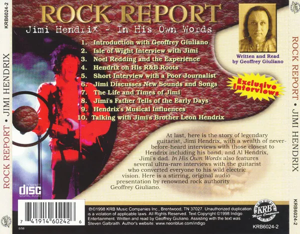 Jimi Hendrix - In His Own Words - Rock Report