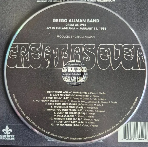 Great As Ever (Live In Philadelphia ‘86)