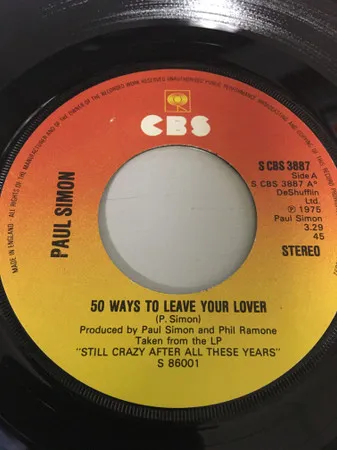 50 Ways To Leave Your Lover