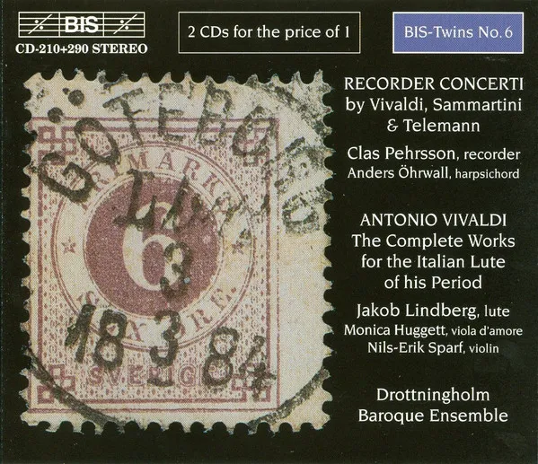Recorder Concerti = Blockflötenkonzerte & The Complete Works For The Italian Lute Of His Period