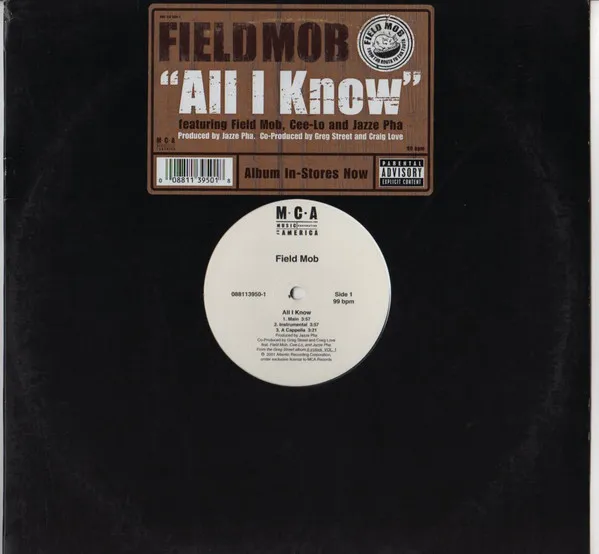 All I Know / Sick Of Being Lonely (Jazze Pha Remix) / Cut Loose