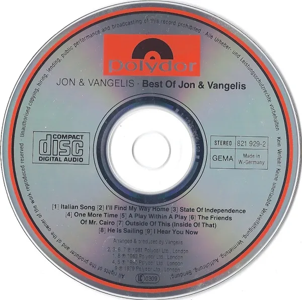 The Best Of Jon And Vangelis