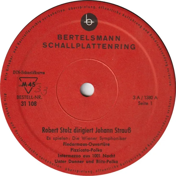 Robert Stolz Dirigiert Johann Strauß