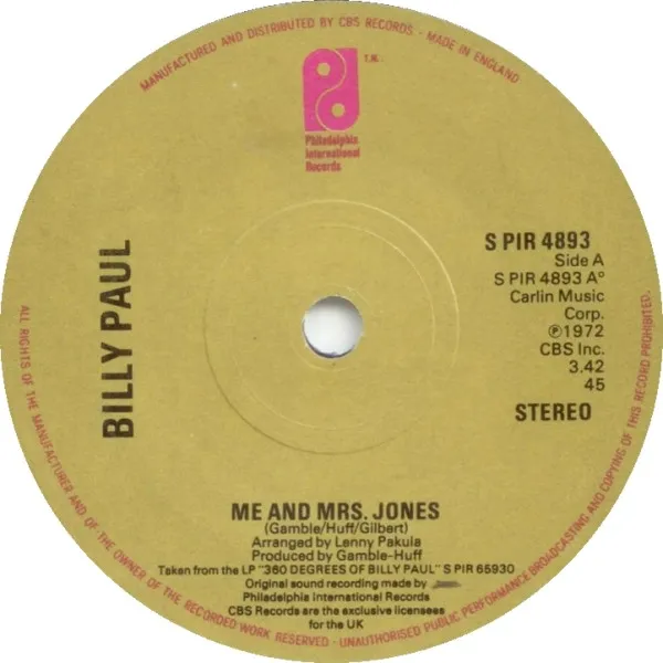 Me And Mrs. Jones