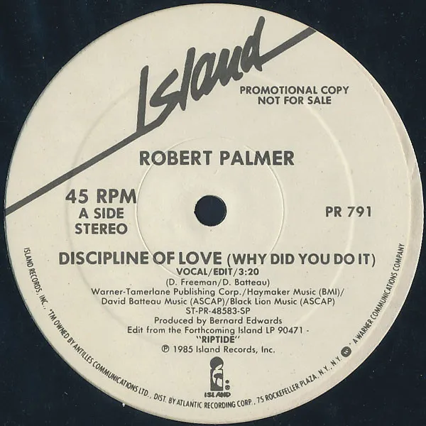 Discipline Of Love (Why Did You Do It)