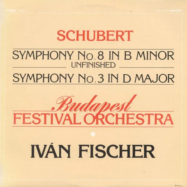 Symphony No. 8 In B Minor Unfinished / Symphony No. 3 In D Major