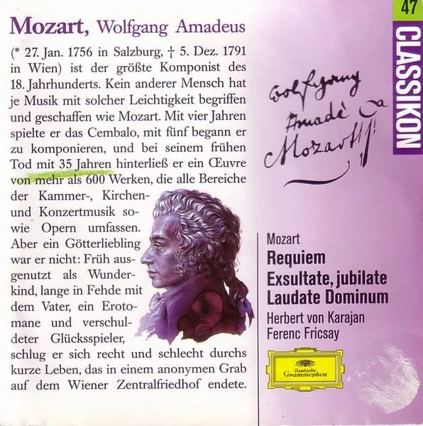 Requiem / Exsultate, Jubilate / Laudate Dominum