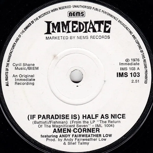 (If Paradise Is) Half As Nice