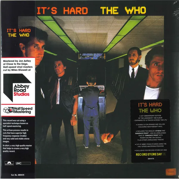 It's Hard (40th Anniversary) (Half Speed Mastered) (180g) (Limited Edition) (Orange & Yellow Vinyl)