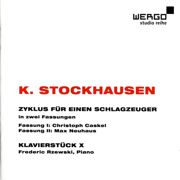 Zyklus für einen Schlagzeuger (2 Fassungen)