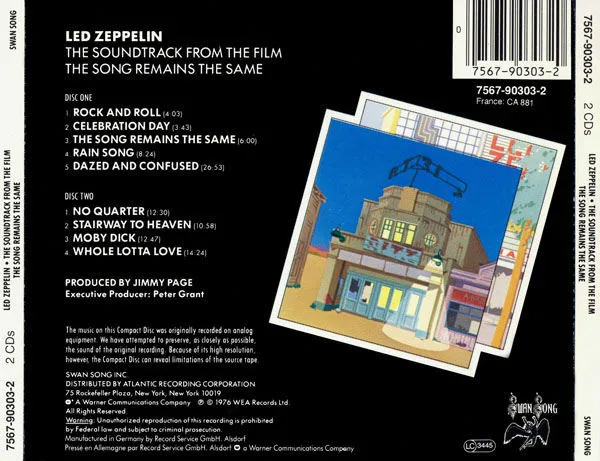 The Soundtrack From The Film The Song Remains The Same