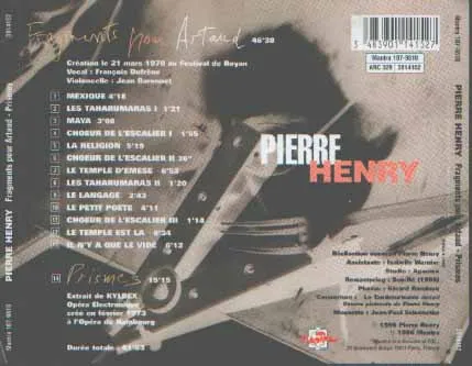 Fragments Pour Artaud - Prismes