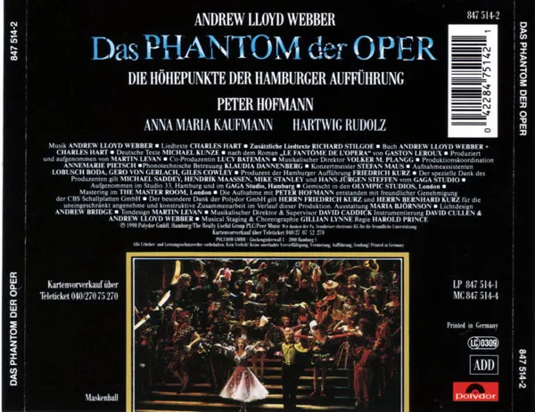 Das Phantom Der Oper (Die Höhepunkte Der Hamburger Aufführung)