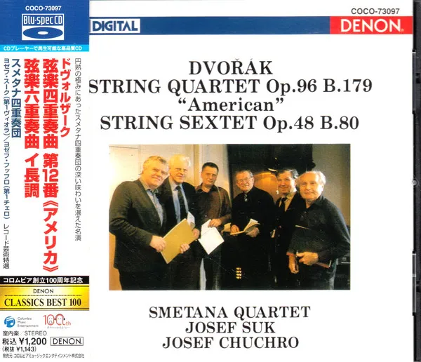 String Quartet Op.96 B.179 "American" / String Sextet Op.48 B.80