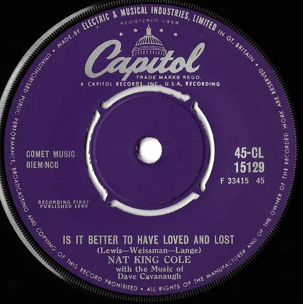 It's Better To Have Loved And Lost / That's You