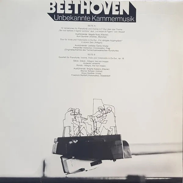 Beethoven Unbekannte Kammermusik