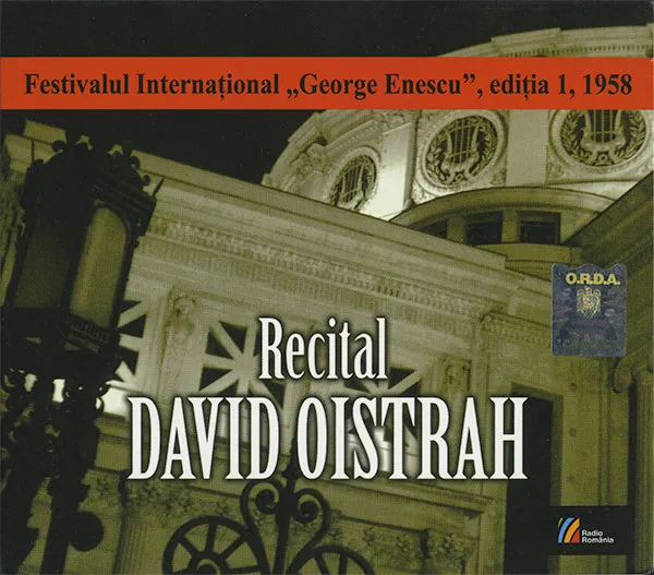 International Festival 'George Enescu' - 1st Edition - Saturday, 20 September 1958: Recital David Oistrah