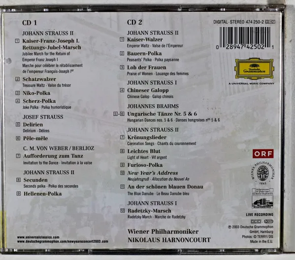 Neujahrskonzert 2003 - New Year's Concert 2003