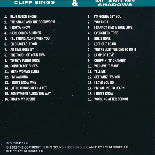 The CD Collection 1 - Cliff Sings & Me And My Shadows