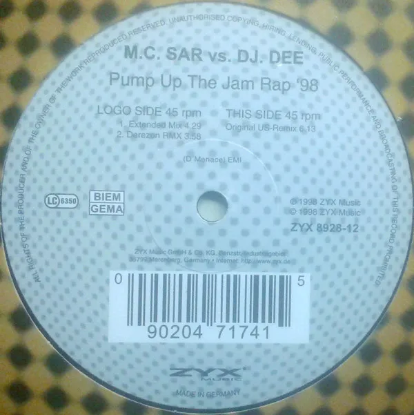 Pump Up The Jam Rap '98