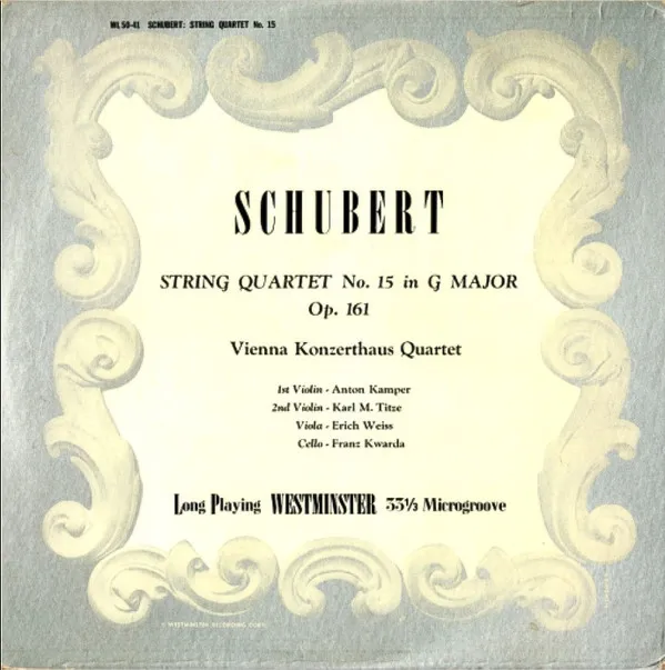 String Quartet No. 15 In G Major Op. 161