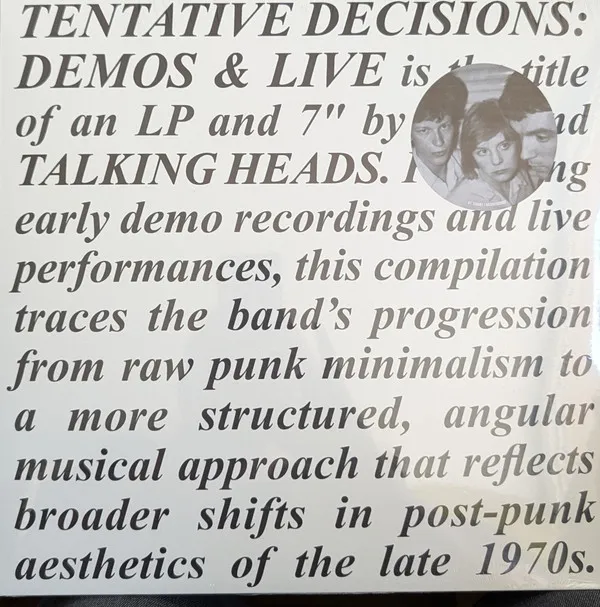 TENTATIVE DECISIONS: DEMOS & LIVE (LIMITED)