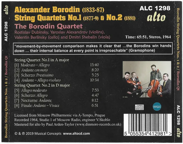 String Quartets Nos.1 & 2