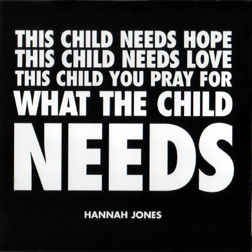 What The Child Needs