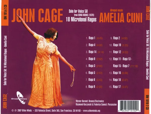 Solo For Voice 58: 18 Microtonal Ragas