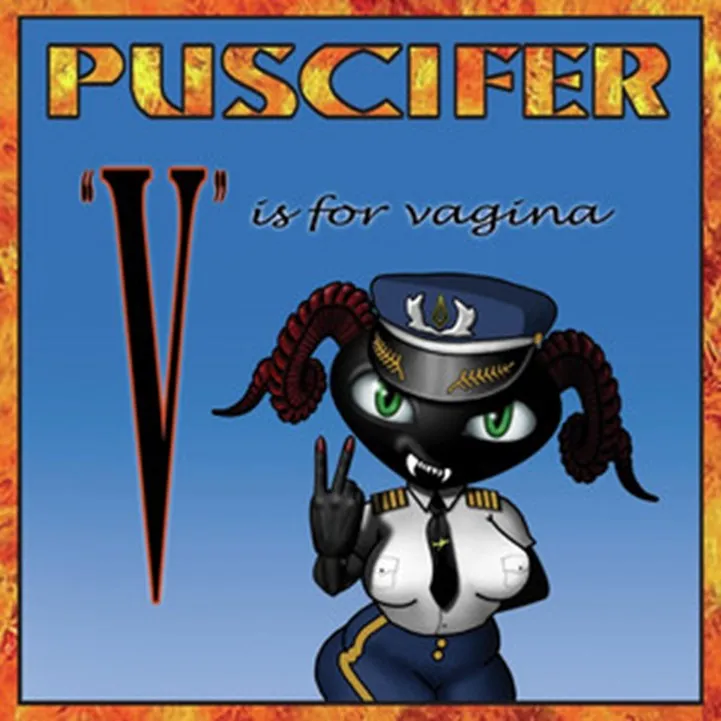 V Is For Vagina (Sky Blue With Black Smoke Vinyl)