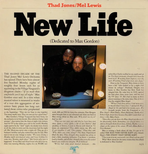 New Life (Dedicated To Max Gordon)