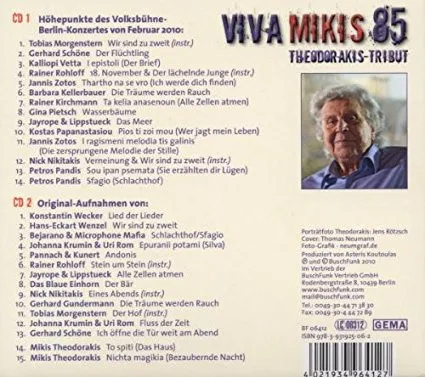 Viva Mikis (85. Geburtstag): Theodorakis Tribut